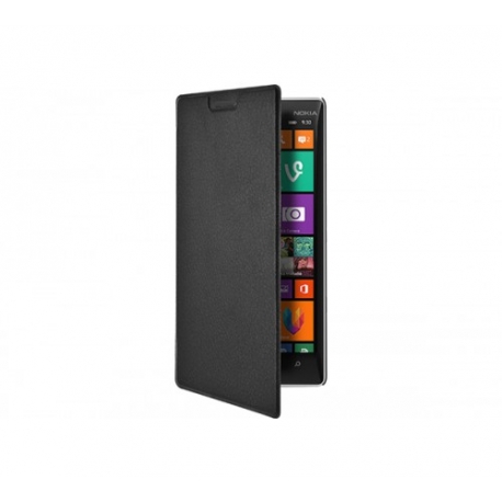 Etui Folio Noir Pour Nokia Lumia 930