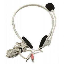 Micro-Casque avec volume réglable - couleur blanc