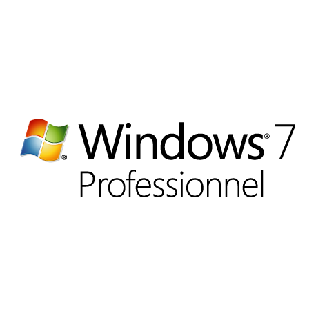 Pack d'installation de Windows 7 Professionnel pour ordinateur d'occasion acheté sur Laptopservice