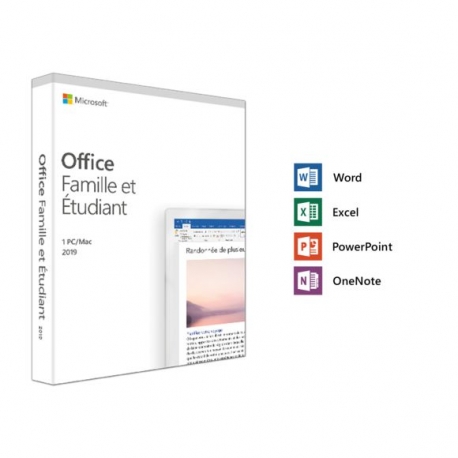 Licence Microsoft Office : Famille et Étudiant