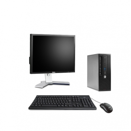 Pack HP ProDesk 400 G3 SFF - 8 Go - 2To HDD + Ecran 19