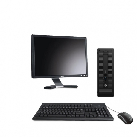 HP ProDesk 600 G1 SFF - 8Go - 120Go SSD - Ecran 20