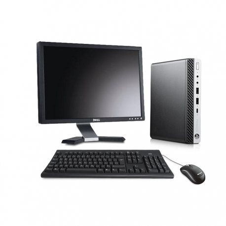 Pack HP EliteDesk 800 G3 DM avec écran 20 pouces - 4Go - 1To HDD