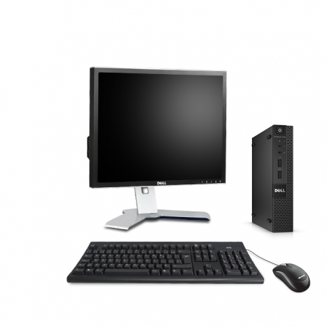 Pack Dell OptiPlex 9020 micro - 4Go - SSD 120Go - Windows 10 - Ecran 19''