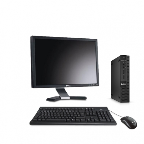 Pack Dell OptiPlex 9020 micro - 4Go - SSD 120Go - Windows 10 - Ecran 19''