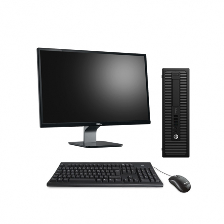 Pack HP ProDesk 600 G1 SFF - 8Go - SSD 120 Go + Écran 23"