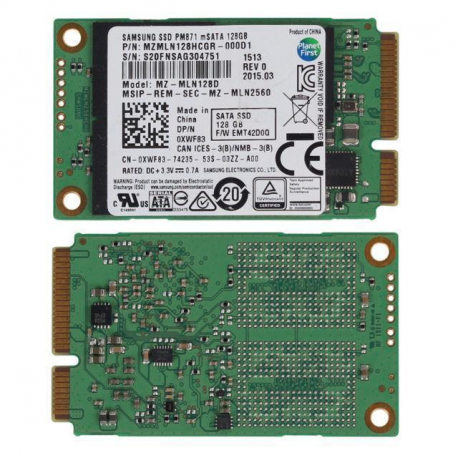 Dell 0KG53D 128Go mSATA SSD - Samsung Solid State Drive MZMPD128HAFV-000D1