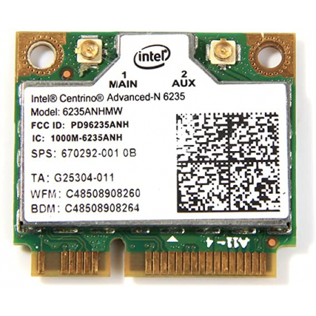 Carte WIFI + Bluetooth Intel Centrino Advanced-N 6235 - 6235ANHMW