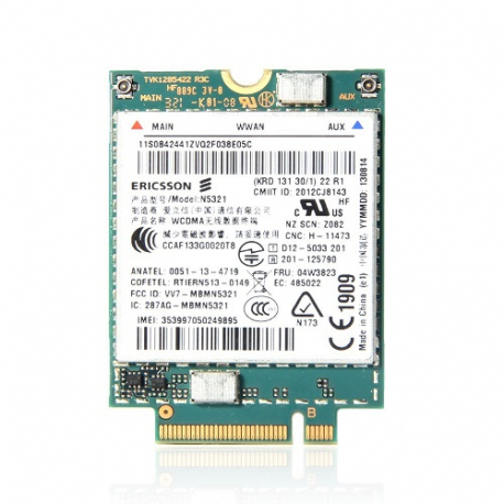 Carte WIFI Ericsson WWAN - Lenovo - N5321