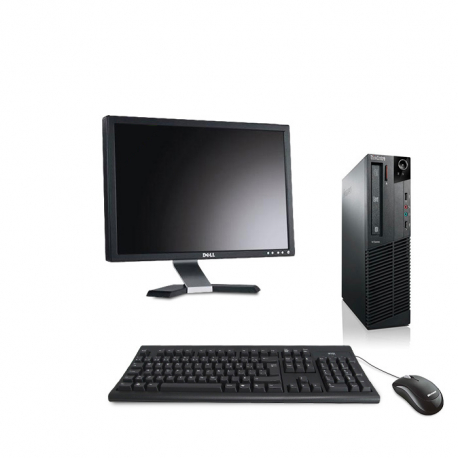 Pack Ordinateur de bureau reconditionné - Lenovo ThinkCentre M73 SFF - 8Go - 500Go HDD - Ecran20