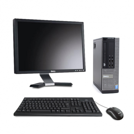 Pc de bureau - Dell OptiPlex 3010 DT reconditionné -  8Go - 250Go HDD - Ecran20