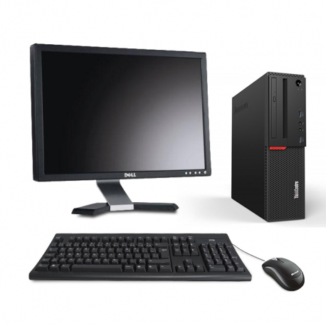 Ordinateur de bureau reconditionné - Lenovo ThinkCentre M700 SFF - 8Go - 500Go HDD - Ecran20