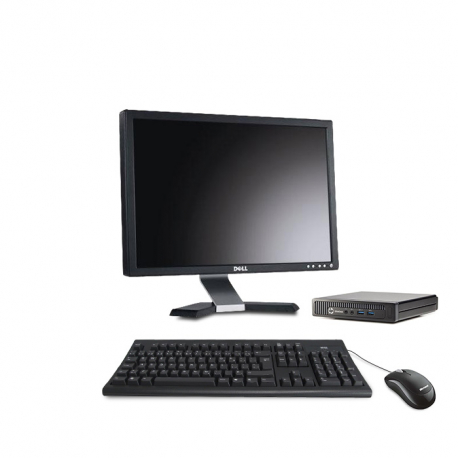 HP EliteDesk 800 G1 Desktop Mini 8Go 500Go - Ecran 20