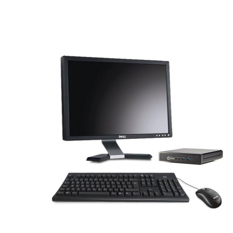 Pack HP EliteDesk 800 G1 Desktop Mini - 8Go - 500Go HDD + Écran 20"