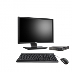 Pack HP EliteDesk 800 G1 Desktop Mini - 8Go - 1 To HDD + Écran 22"