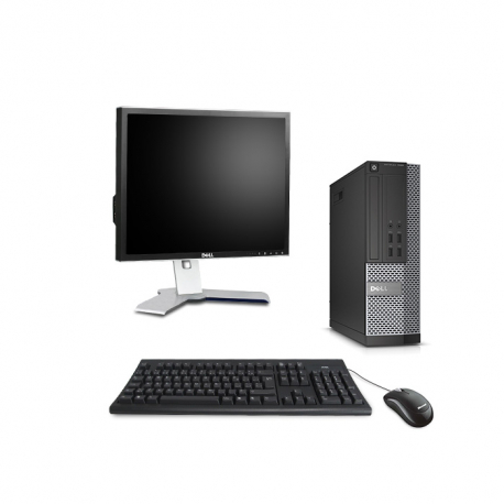 Pc de bureau professionnel reconditionné - Dell OptiPlex 7020 SFF - 8Go - 500Go HDD - Windows 10 - Ecran 19