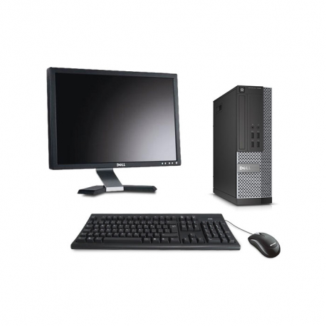 Pc de bureau professionnel reconditionné - Dell OptiPlex 7020 SFF - 8Go - 500Go HDD - Windows 10 - Ecran 20