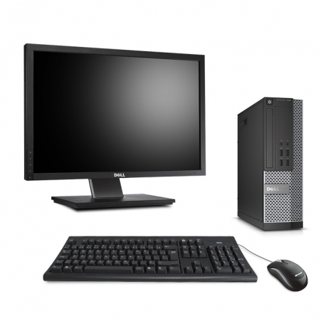 Pc portable professionnel reconditionné - Dell OptiPlex 7020 SFF - 4Go - 120Go SSD - Windows 10 - Ecran 22