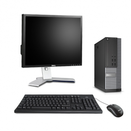 Pc portable professionnel reconditionné - Dell OptiPlex 7020 SFF - 8Go - 120Go SSD - Linux - Ecran 19