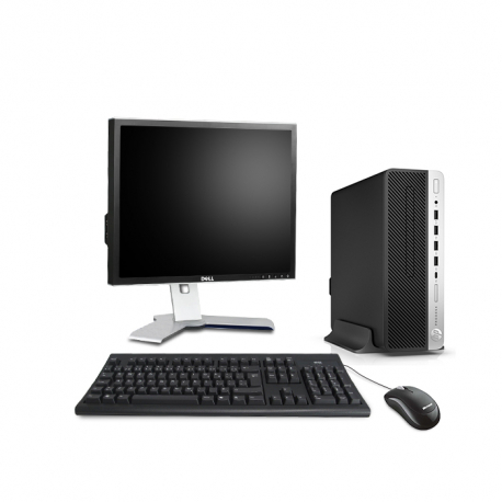 Pack HP ProDesk 600 G3 SFF - i3 - 8Go - 1 To SSHD + 19"