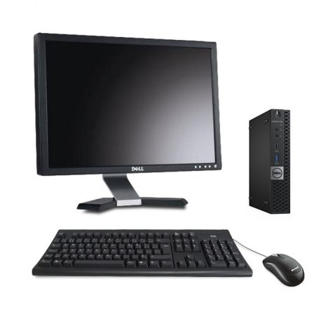 Dell OptiPlex 7050 Micro - 8Go - 240Go SSD - Linux - Ecran 20