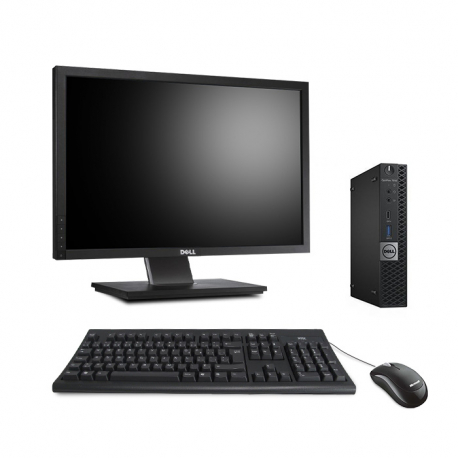 Dell OptiPlex 7060 Micro - 8Go - 500Go HDD - Linux - Ecran22