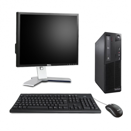 Lenovo ThinkCentre M72E DT - 8Go - 250Go HDD - Écran 19