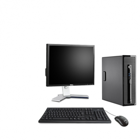 HP ProDesk 400 G1 SFF - 8Go - SSD 240Go - Ecran 19