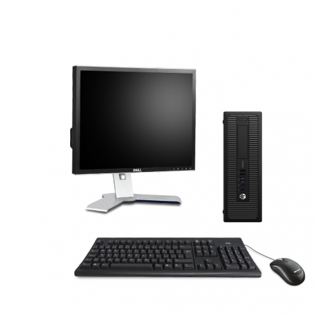 Pack HP EliteDesk 800 G1 SFF - Linux - 8Go - 500Go HDD + Ecran 19''