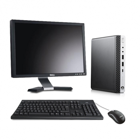 HP ProDesk 600 G3 DM - i5 - 8Go - 240 Go SSD - Ecran 20