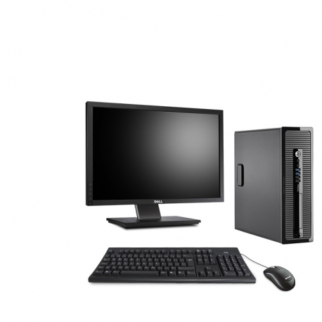 HP ProDesk 400 G1 SFF - Linux - 8Go - SSD 240Go - Ecran 22