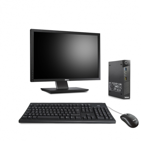 Lenovo ThinkCentre M93P Tiny - 8Go - 256Go SSD + Écran 22"