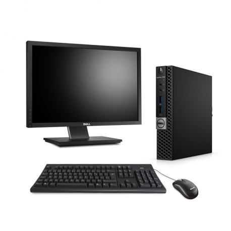 Ordinateur de bureau reconditionné - Dell OptiPlex 7040 Micro - 16Go - 512Go SSD - Ecran 22