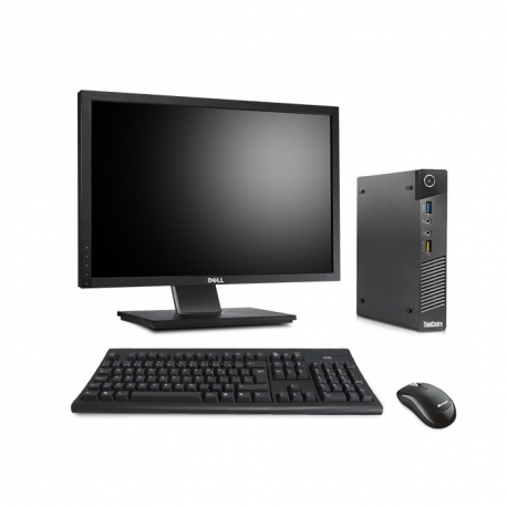 Pack Lenovo ThinkCentre M83 Tiny - 8Go - SSD 128 Go + Écran 22"