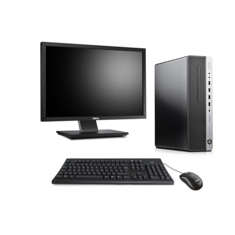Pack HP EliteDesk 800 G5 SFF - i7 - 16Go - 512Go SSD + Écran 22" - W11
