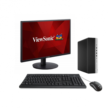 Pack HP EliteDesk 800 G3 SFF - 16Go - 240Go SSD + 24" 