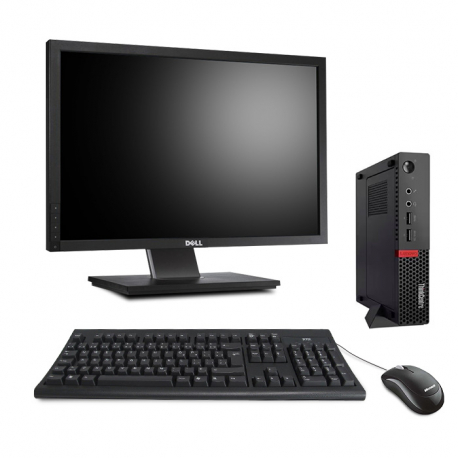 Lenovo ThinkCentre M910Q Format Tiny - 8Go - 256Go SSD + Ecran 22"