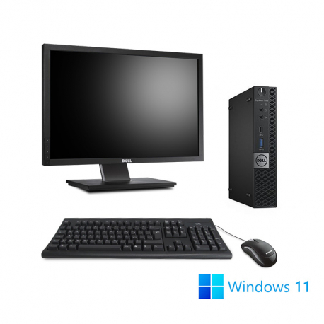 Pack Dell OptiPlex 7060 Micro - 8Go - 256Go SSD - W11 + Écran 22"