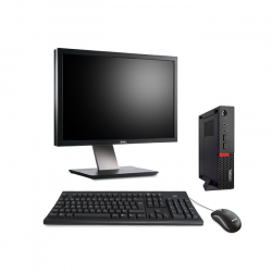 Pack Lenovo ThinkCentre M910Q Format Tiny - 8Go - 512Go SSD + Ecran 24"
