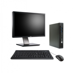 Pack HP EliteDesk 800 G2 DM + Écran 24" - 16Go - 1 To SSD