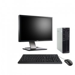 Pack Lenovo ThinkCentre M83 SFF - 8Go - 256Go SSD + Ecran 24"