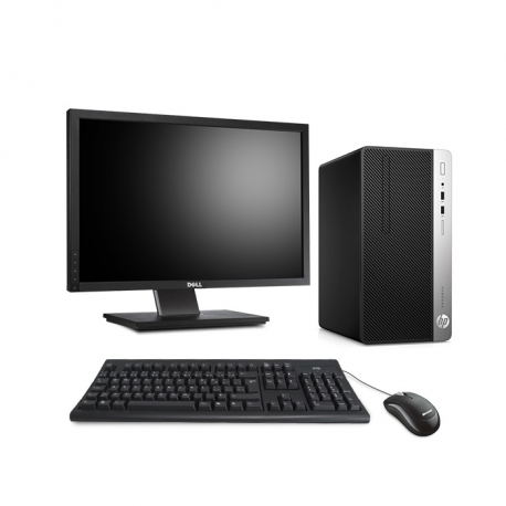 Pack HP ProDesk 400 G4 Tour - 8Go - 256 Go SSD + 22"