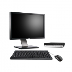 HP EliteDesk 800 G4 DM - PC de bureau reconditionné - Linux - 8Go - 512Go SSD - écran 24"