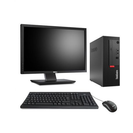 Pack Lenovo ThinkCentre M710E Format SFF - 8Go - 256Go SSD + 22"