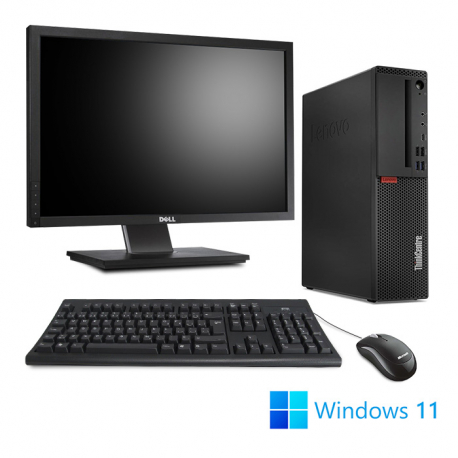 Pack Lenovo ThinkCentre M720S SFF - 8Go - 256Go SSD - W11 + Écran 22"