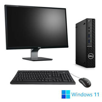 Pack Dell OptiPlex 3080 Micro - 8Go - 256Go SSD - W11 + 23"