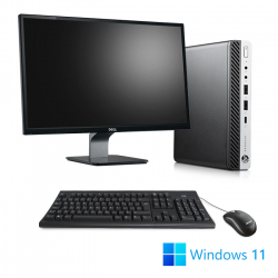 Pack HP ProDesk 600 G5 DM - i3 - 16Go - 512Go SSD + 23"