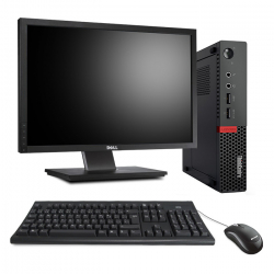 Pack Lenovo ThinkCentre M710Q Format Tiny - 8Go - 256Go SSD + Écran 22"