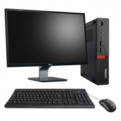 Pack Lenovo ThinkCentre M710Q Format Tiny - 16Go - 512Go SSD + Écran 23"